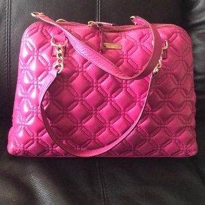 Magenta pink Kate Spade Quilted Purse
